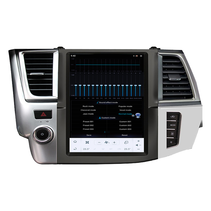 Kern-Autoradio-Spieler Android11 Qualcomms Octa für Toyota-Hochländer 2014-2021