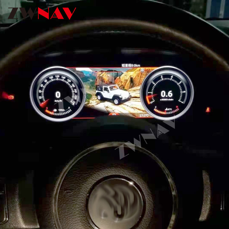 12,3 &quot;LCD Digital Instrument Cluster Display Jeep Wrangler Auto-Armaturenbrett GPS-Navigation