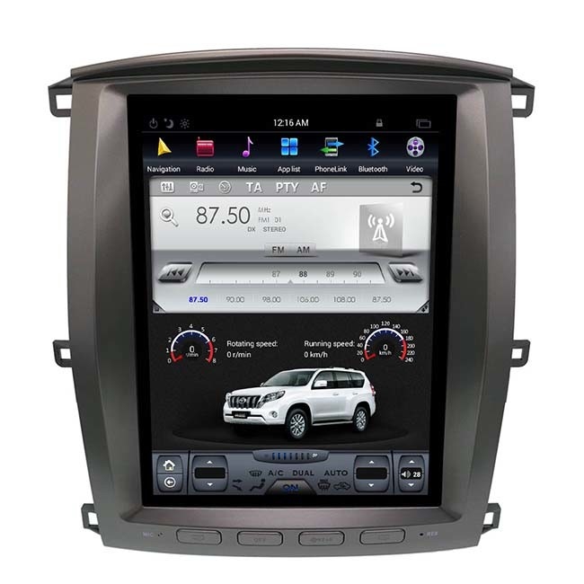 12,1 Art-Kopf-Einheits-Land Cruisers 64GB des Zoll-PX6 Tesla Auto GPS-Spieler