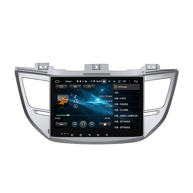 Kopf-Einheits-Apples Carplay 128G Hyundai Ix35 SAT Nav einzelner Lärm 8 Zoll