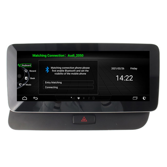 Karte 128GB Q5 AUDI Carplay Android Auto GPS 10,25 Zoll-Automobilnavigationsanlage