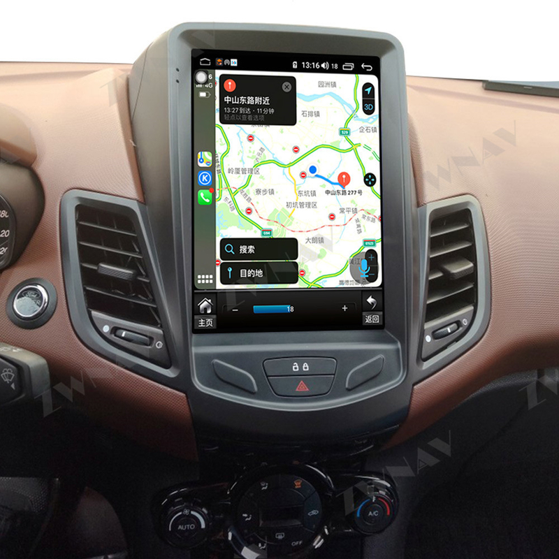 10,4 Zoll-Android-Selbsthaupteinheits-Funknavigation Android 10 Carplay für Ford Fiesta