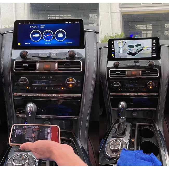 QLED 4G für Auto-Navi Auto Radio Player Stereo-Kopf-Einheit 2010-2020 NISSAN PATROL-Armada-Androids 10