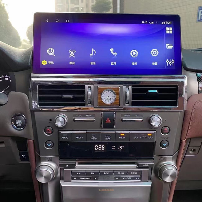 Androids 10 Zoll 4G LTE SIM For Lexus GX460 GX400 2010-2019 der Auto-Navigations-Multimedia-12,3