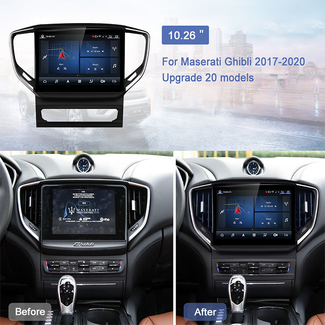 2 Lärm-Android-Selbststereoempfänger GPS-Multimedia-Spieler für Maserati Ghibli 2017-2020